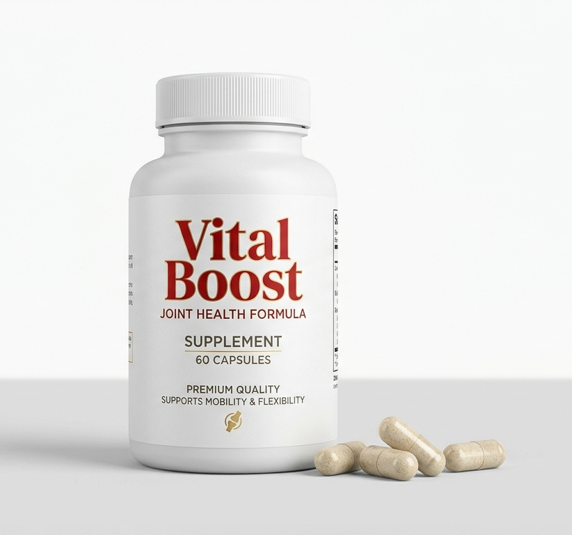 Vital Boost – výživový doplnok pre kĺby, fľaša s kapsulami